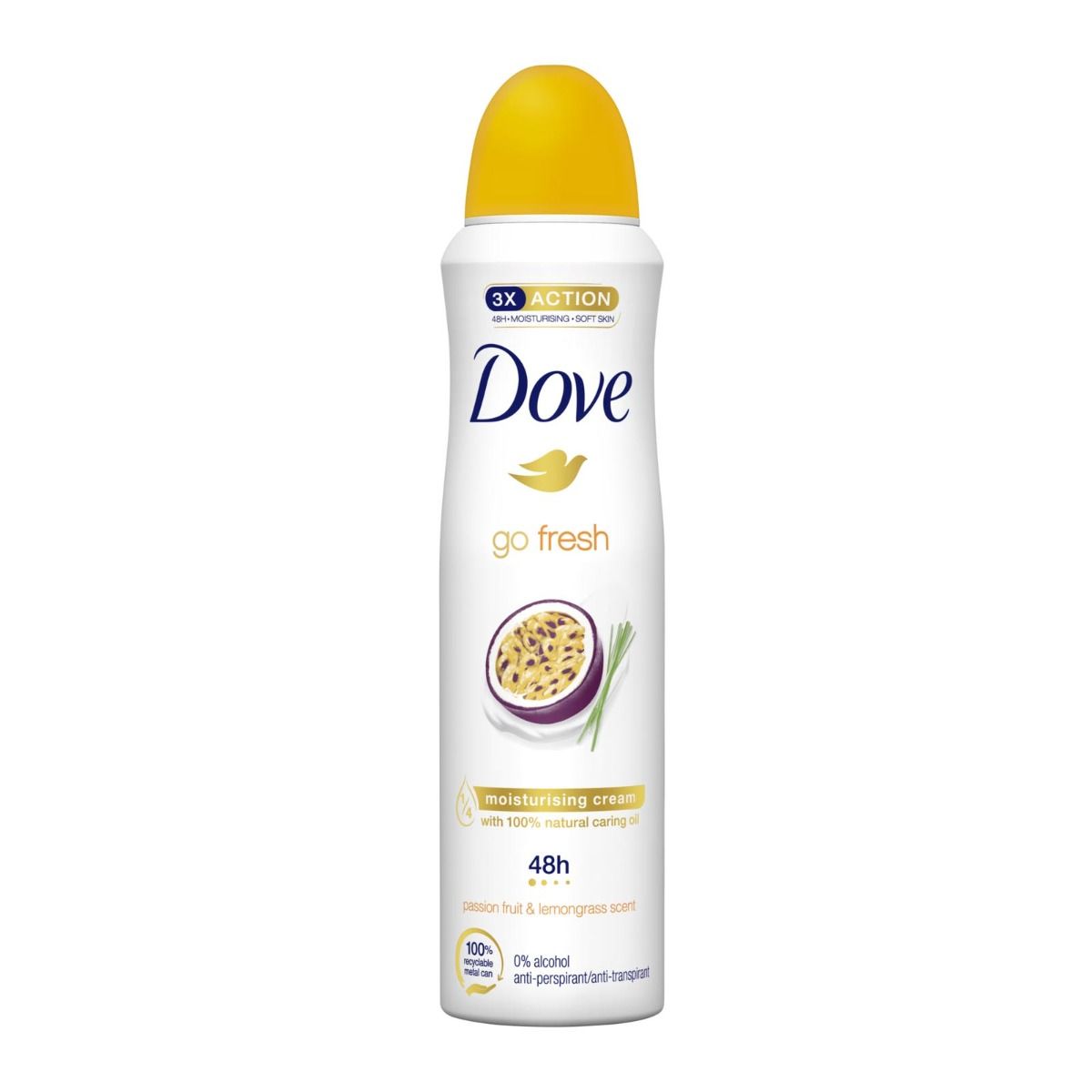 Dove deo spray 48h 150ml passion fruit