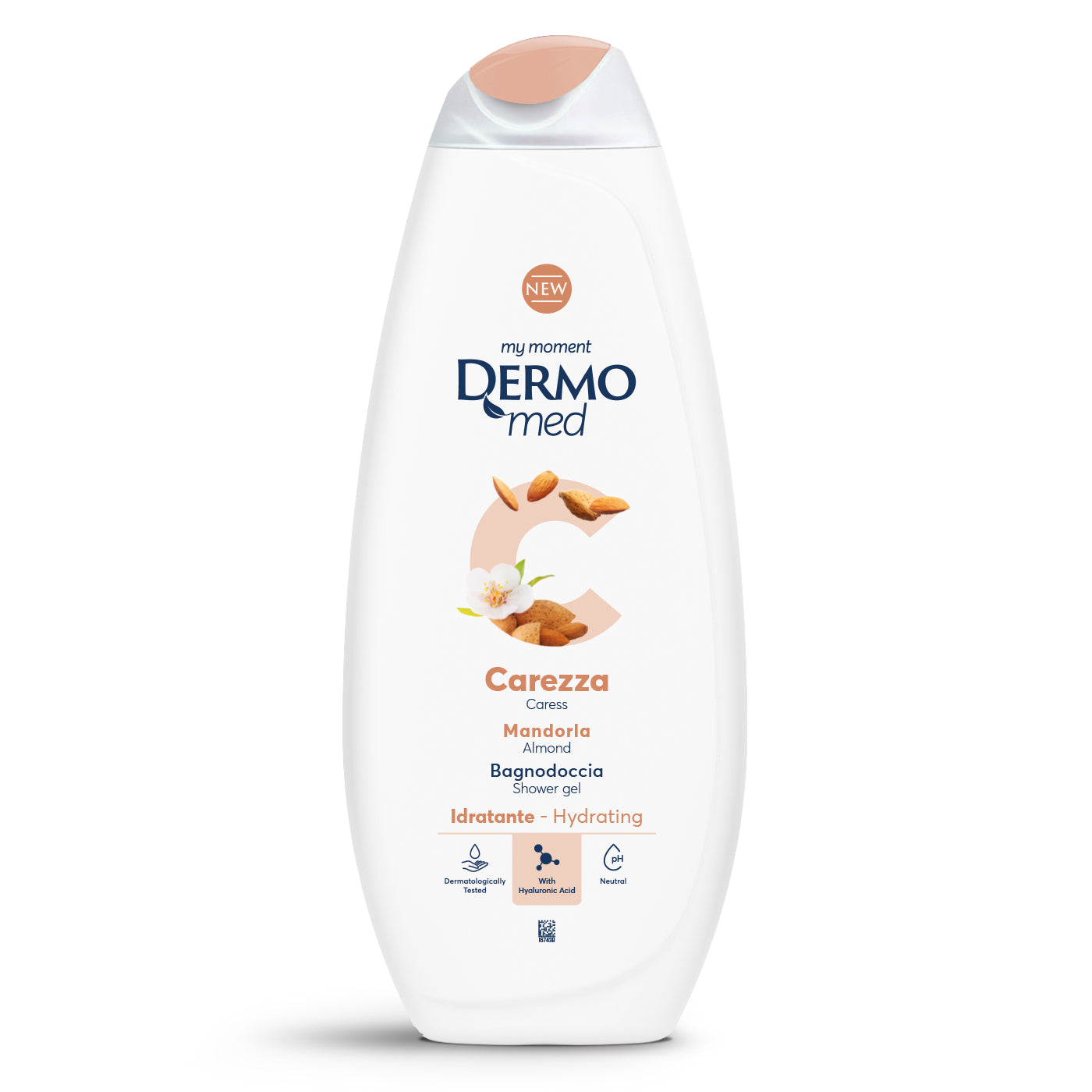 Dermomed shower gel 650ml carezza