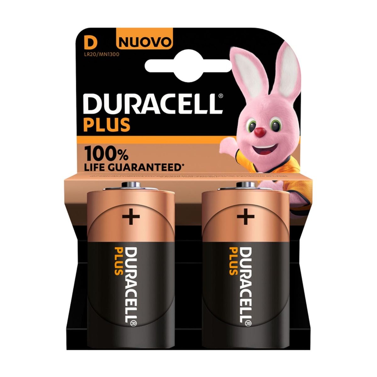 Duracell plus D torcia x2