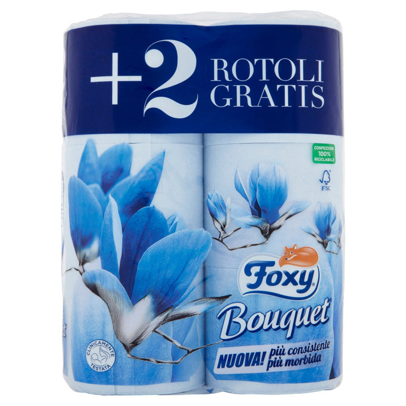 Foxy toilet paper x4+2 bouquet