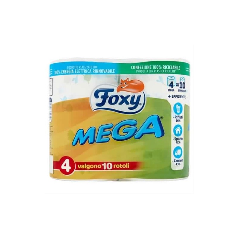 Foxy toilet paper mega rotoloni x4