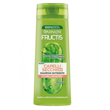 Fructis shampoo 250ml secchi 2in1