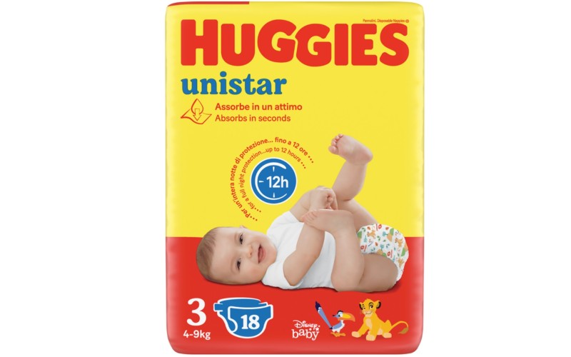 Huggies nappies 3 midi x18