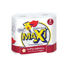 Maxi toilet paper x4 3V argan