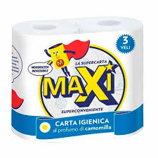 Maxi toilet paper x4 3V camomilla