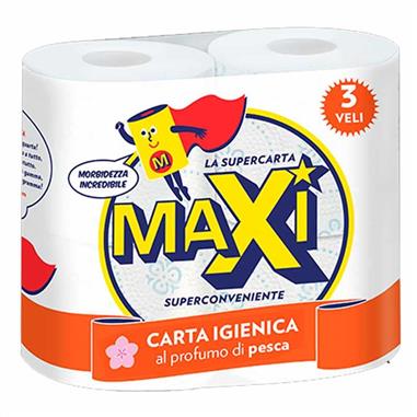 Maxi toilet paper x4 3V pesca