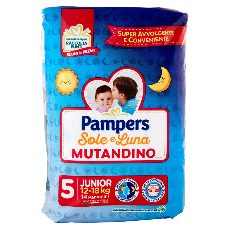 Pampers panties sole&luna 5 junior x14