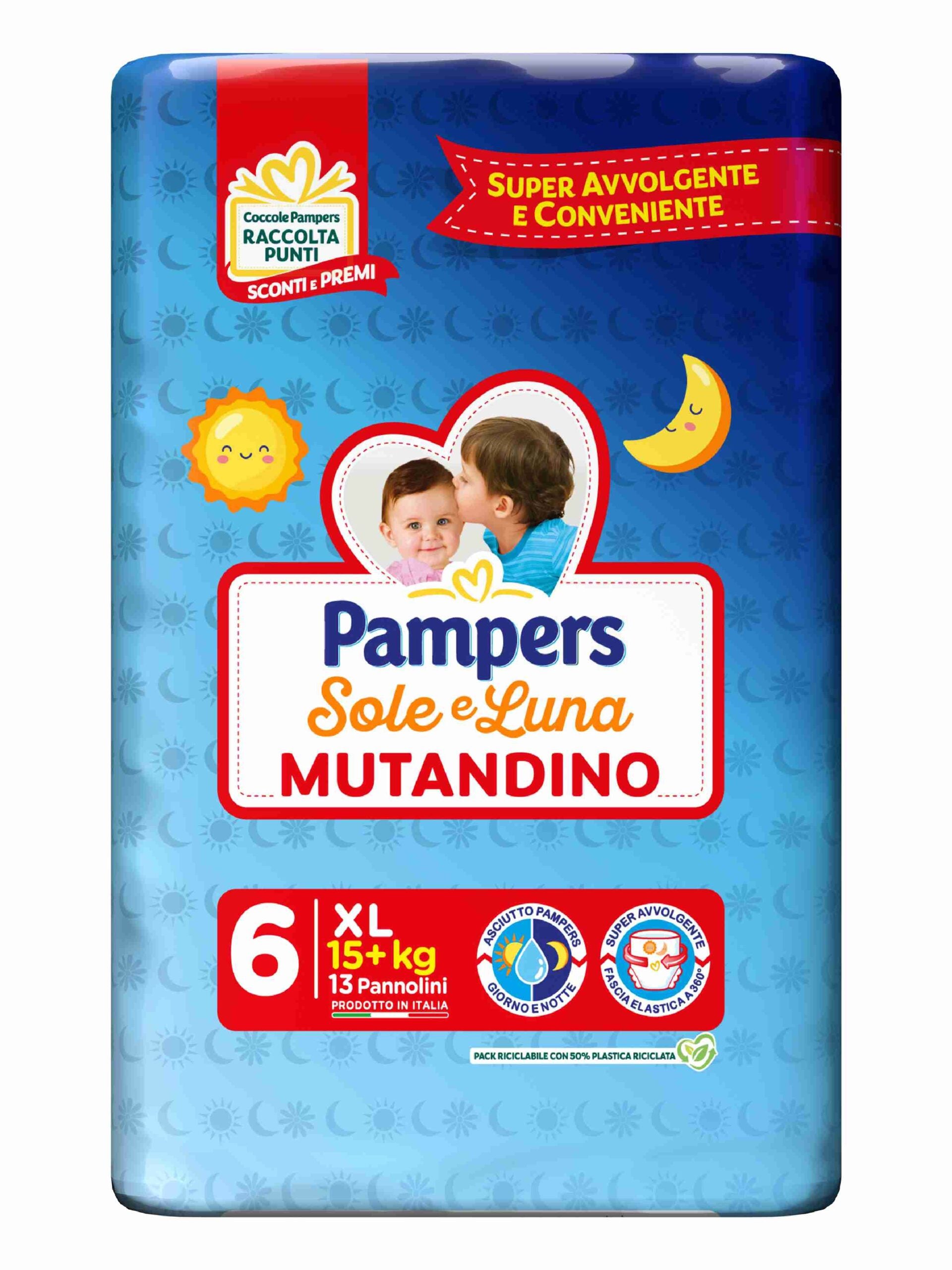 Pampers panties sole&luna 6 XL x13