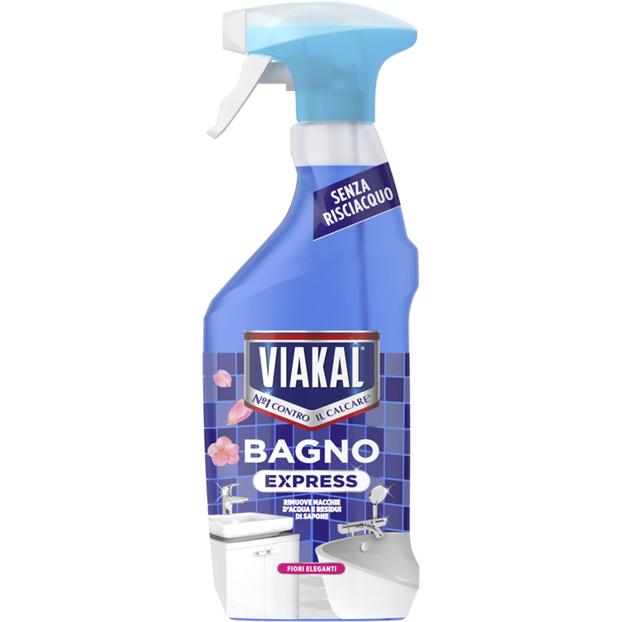 Viakal spray 470ml bagno fiori eleganti