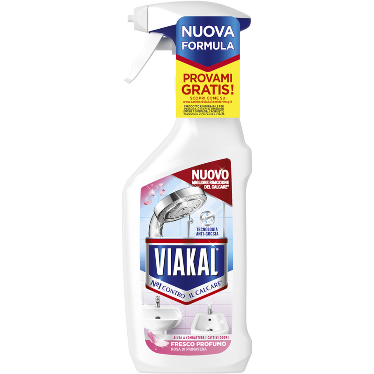 Viakal spray 470ml doccia fresco profumo