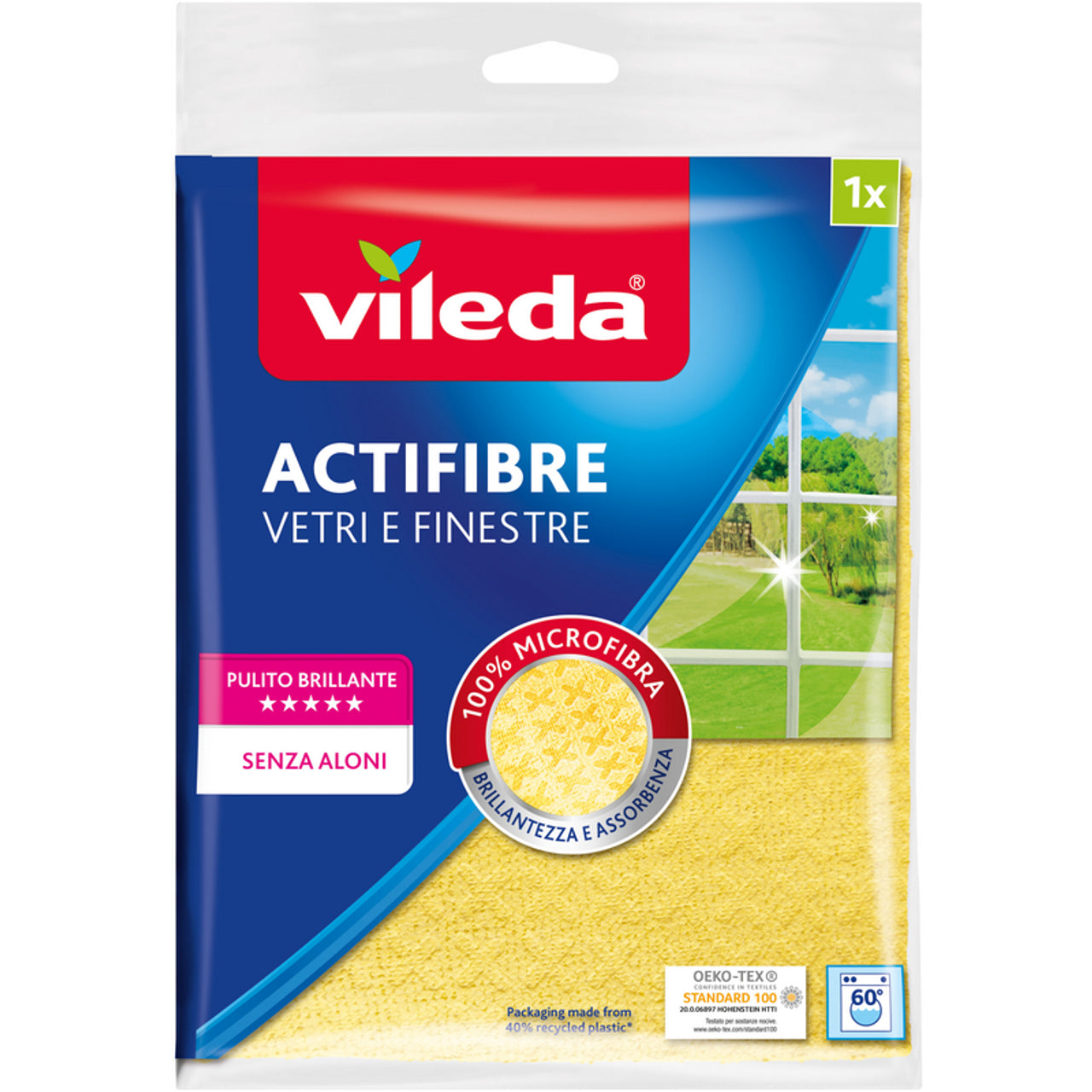 Vileda panno actifibre x2 vetri